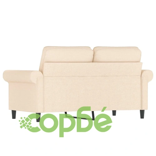 2-местен диван, кремав, 120 см, текстил ➤ топ цена ➤ sorbe.bg