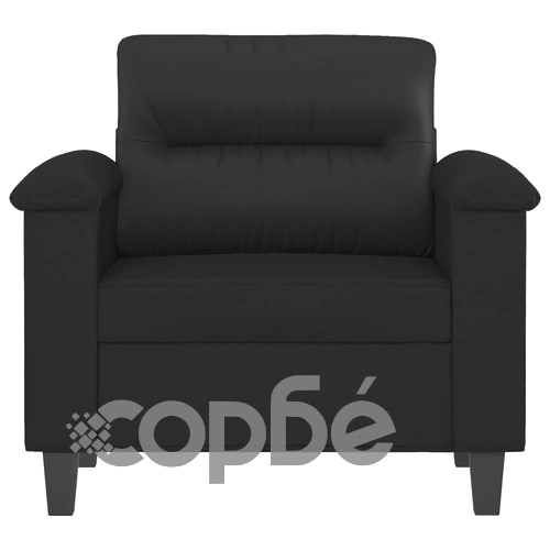 Кресло, черно, 60 см, изкуствена кожа ➤ топ цена ➤ sorbe.bg