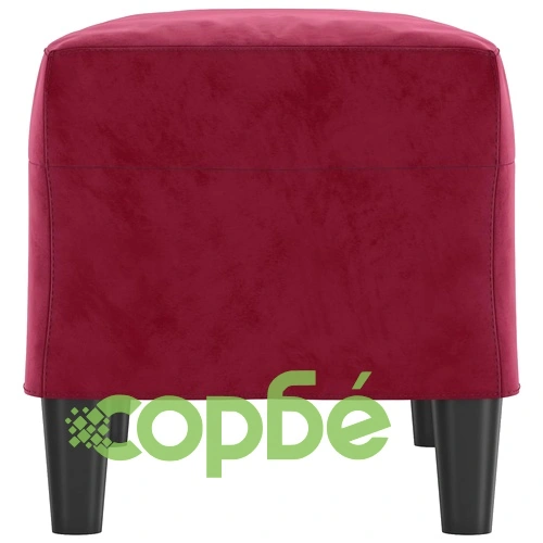 Пейка, виненочервена, 70x35x41 см, кадифе ➤ топ цена ➤ sorbe.bg