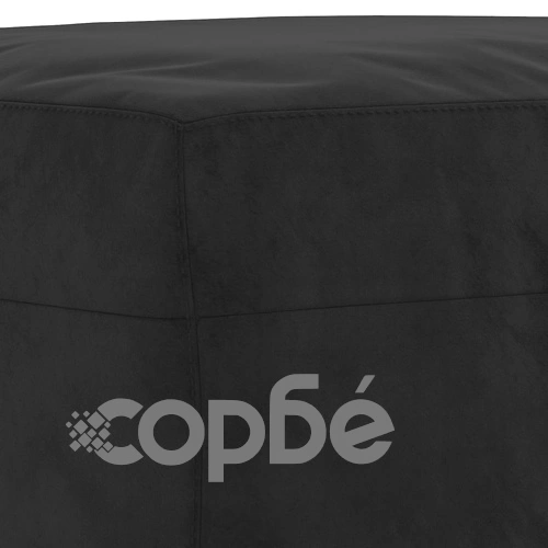 Пейка, черна, 70x35x41 см, кадифе ➤ топ цена ➤ sorbe.bg