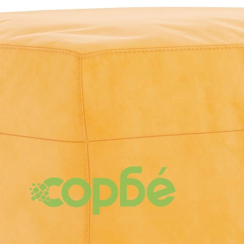 Пейка, жълта, 70x35x41 см, кадифе ➤ топ цена ➤ sorbe.bg