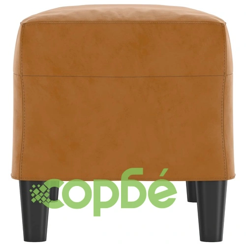 Пейка, кафява, 70x35x41 см, кадифе ➤ топ цена ➤ sorbe.bg