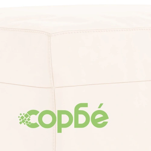 Пейка, кремава, 70x35x41 см, кадифе ➤ топ цена ➤ sorbe.bg