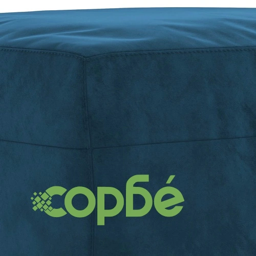 Пейка, синя, 70x35x41 см, кадифе ➤ топ цена ➤ sorbe.bg