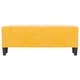 Пейка, жълта, 100x35x41 см, кадифе
