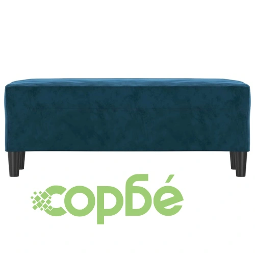 Пейка,синя, 100x35x41 см, кадифе ➤ топ цена ➤ sorbe.bg