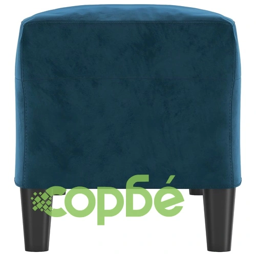 Пейка,синя, 100x35x41 см, кадифе ➤ топ цена ➤ sorbe.bg