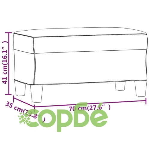 Пейка, виненочервена, 70x35x41 см, изкуствена кожа ➤ топ цена ➤ sorbe.bg