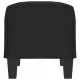 Пейка, черна, 70x35x41 см, микрофибърен плат