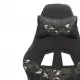 Въртящ гейминг стол, черно и камуфлаж, изкуствена кожа
