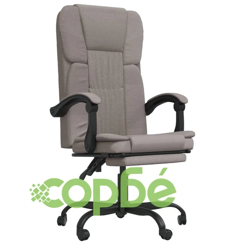 Наклоняем офис стол, таупе, текстил ➤ топ цена ➤ sorbe.bg