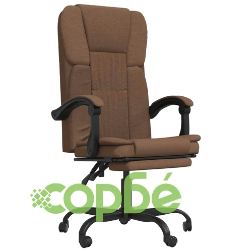 Наклоняем офис стол, кафяв, текстил ➤ топ цена ➤ sorbe.bg