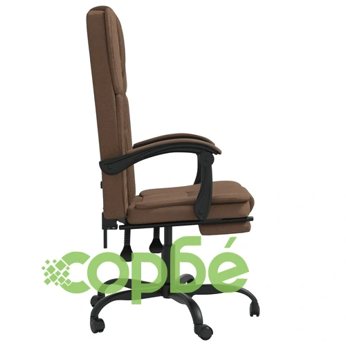 Наклоняем офис стол, кафяв, текстил ➤ топ цена ➤ sorbe.bg