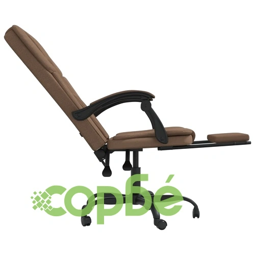 Наклоняем офис стол, кафяв, текстил ➤ топ цена ➤ sorbe.bg