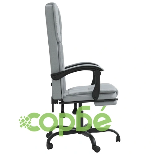 Наклоняем офис стол, светлосив, текстил ➤ топ цена ➤ sorbe.bg