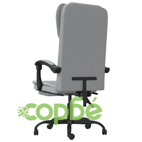 Наклоняем офис стол, светлосив, текстил ➤ топ цена ➤ sorbe.bg