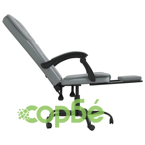 Наклоняем офис стол, светлосив, текстил ➤ топ цена ➤ sorbe.bg