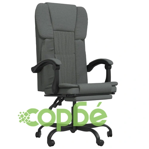 Наклоняем офис стол, тъмносив, текстил ➤ топ цена ➤ sorbe.bg