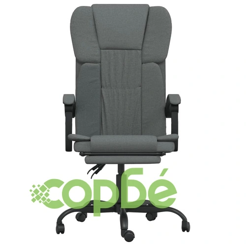 Наклоняем офис стол, тъмносив, текстил ➤ топ цена ➤ sorbe.bg