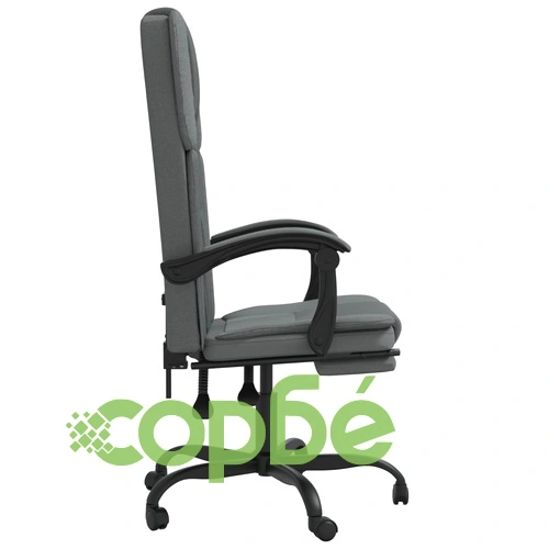 Наклоняем офис стол, тъмносив, текстил ➤ топ цена ➤ sorbe.bg