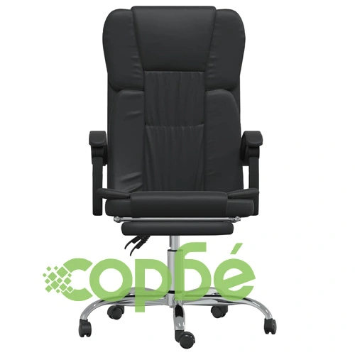 Наклоняем офис стол, черен, изкуствена кожа ➤ топ цена ➤ sorbe.bg