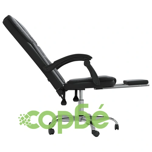 Наклоняем офис стол, черен, изкуствена кожа ➤ топ цена ➤ sorbe.bg