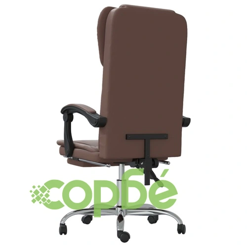 Наклоняем офис стол, кафяв, изкуствена кожа ➤ топ цена ➤ sorbe.bg