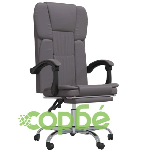 Наклоняем офис стол, сив, изкуствена кожа ➤ топ цена ➤ sorbe.bg