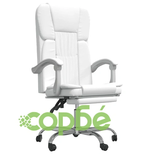 Наклоняем офис стол, бял, изкуствена кожа ➤ топ цена ➤ sorbe.bg