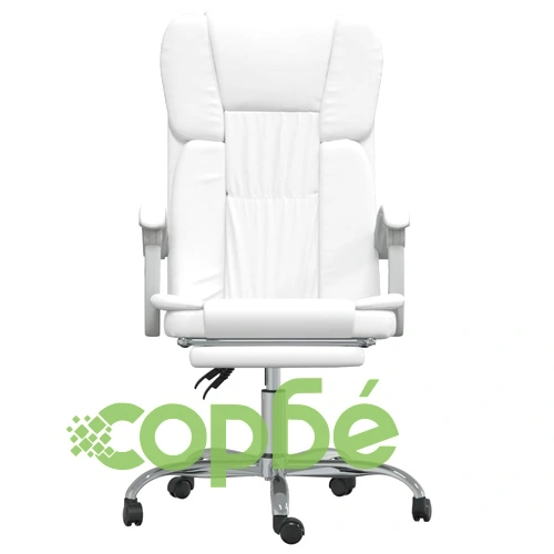 Наклоняем офис стол, бял, изкуствена кожа ➤ топ цена ➤ sorbe.bg