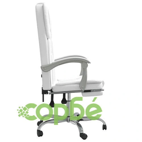 Наклоняем офис стол, бял, изкуствена кожа ➤ топ цена ➤ sorbe.bg