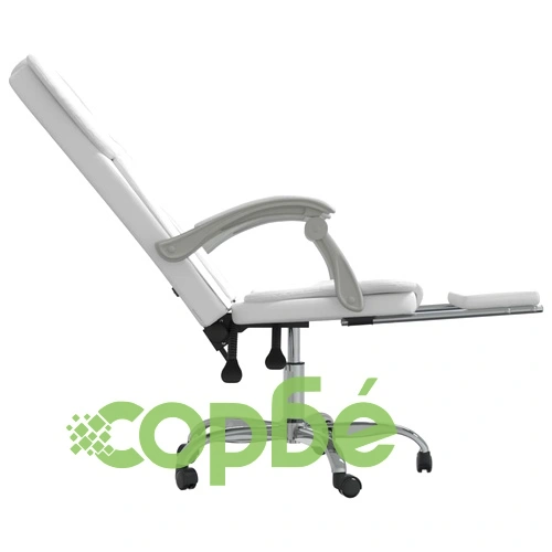 Наклоняем офис стол, бял, изкуствена кожа ➤ топ цена ➤ sorbe.bg