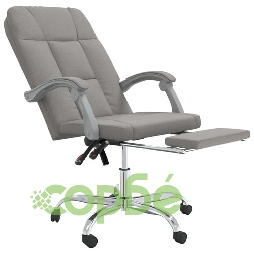 Наклоняем офис стол, таупе, текстил ➤ топ цена ➤ sorbe.bg