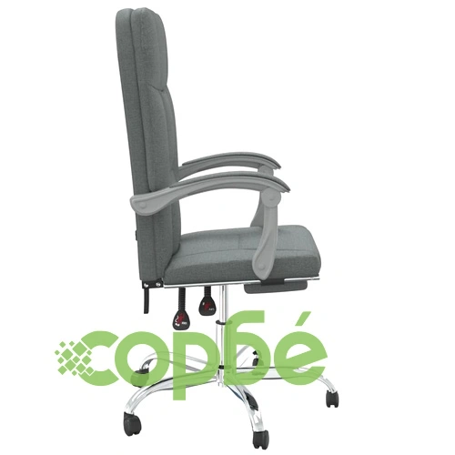 Наклоняем офис стол, тъмносив, текстил ➤ топ цена ➤ sorbe.bg