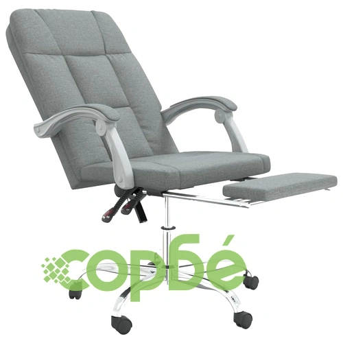 Наклоняем офис стол, тъмносив, текстил ➤ топ цена ➤ sorbe.bg