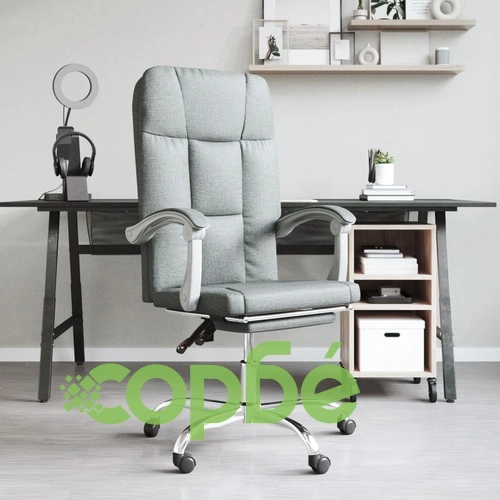 Наклоняем офис стол, тъмносив, текстил ➤ топ цена ➤ sorbe.bg