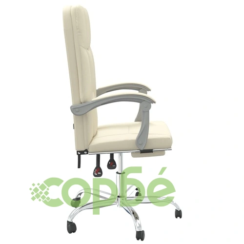 Накланяем офис стол, кремав, изкуствена кожа ➤ топ цена ➤ sorbe.bg