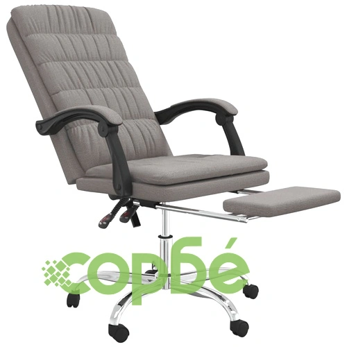 Наклоняем офис стол, таупе, текстил ➤ топ цена ➤ sorbe.bg