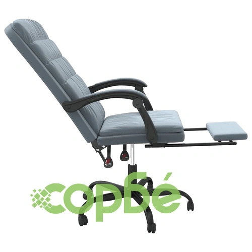 Наклоняем офис стол, тъмносив, кадифе ➤ топ цена ➤ sorbe.bg