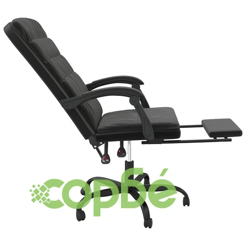 Наклоняем офис стол, черен, кадифе ➤ топ цена ➤ sorbe.bg