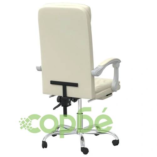 Накланяем офис стол, кремав, изкуствена кожа ➤ топ цена ➤ sorbe.bg