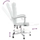 Наклоняем офис стол, бял, изкуствена кожа