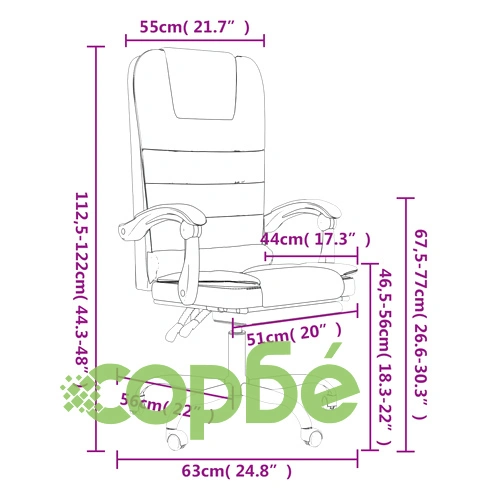 Масажен наклоняем офис стол, розов, изкуствена кожа ➤ топ цена ➤ sorbe.bg