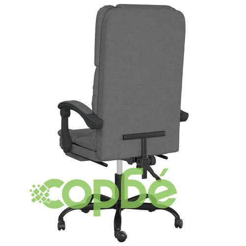 Масажен наклоняем офис стол, тъмносив, текстил ➤ топ цена ➤ sorbe.bg