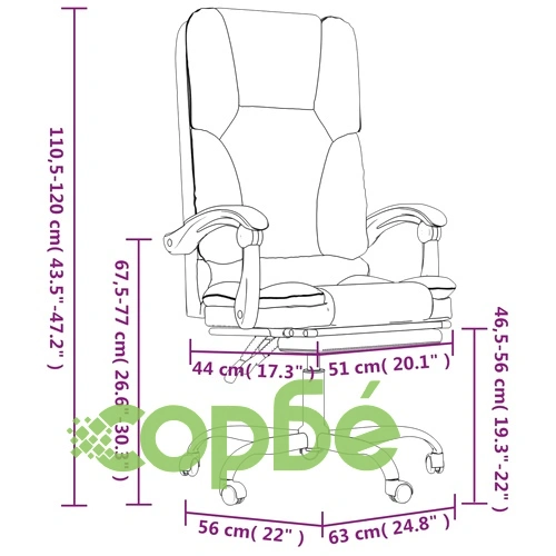 Масажен наклоняем офис стол, розов, изкуствена кожа ➤ топ цена ➤ sorbe.bg