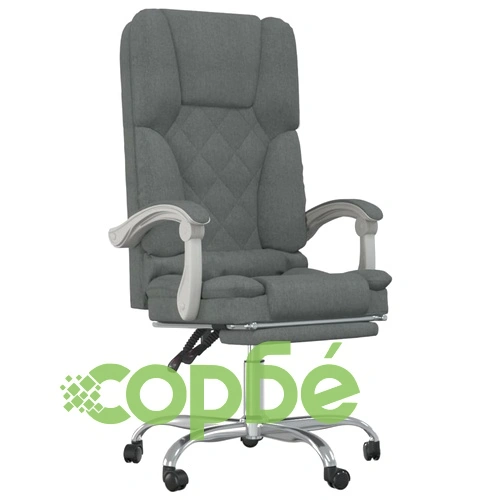 Масажен наклоняем офис стол, тъмносив, текстил ➤ топ цена ➤ sorbe.bg