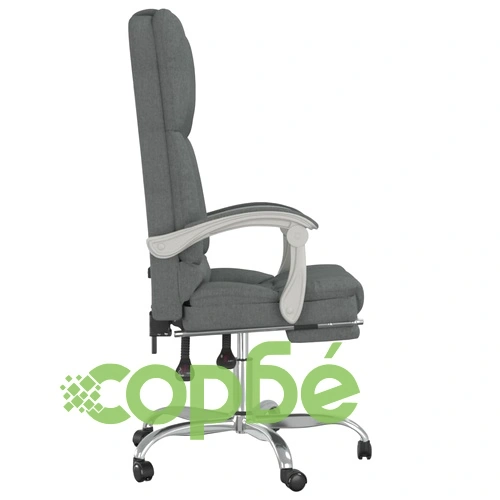 Масажен наклоняем офис стол, тъмносив, текстил ➤ топ цена ➤ sorbe.bg