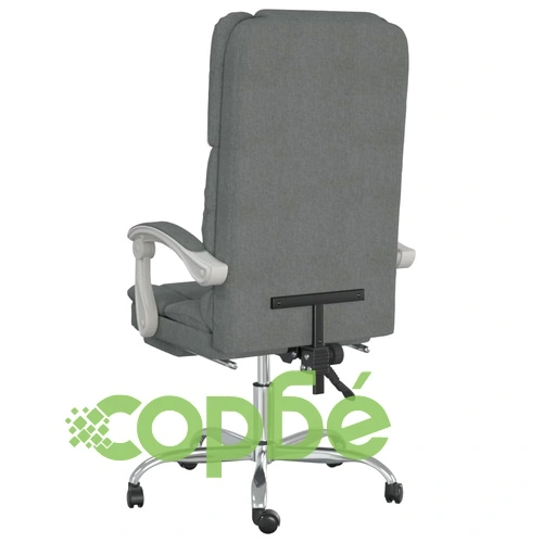 Масажен наклоняем офис стол, тъмносив, текстил ➤ топ цена ➤ sorbe.bg