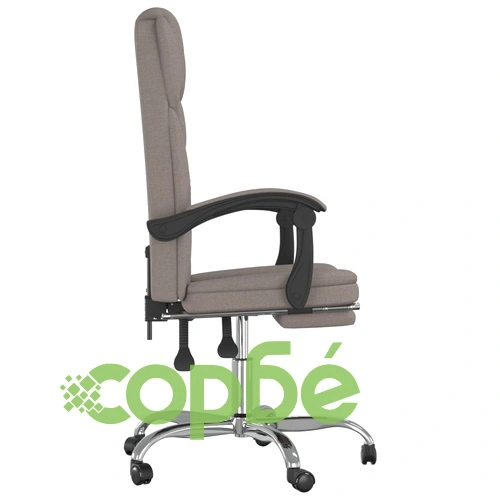 Наклоняем офис стол, таупе, текстил ➤ топ цена ➤ sorbe.bg