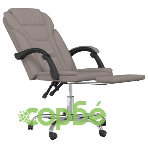 Наклоняем офис стол, таупе, текстил ➤ топ цена ➤ sorbe.bg